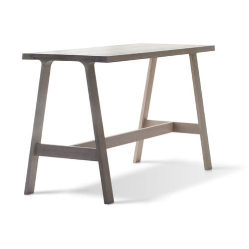 Contemporary high bar table DOBLE MONTIS wooden / rectangular