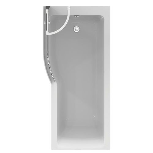 Rectangular bathtubshower combination E1143 Ideal Standard built