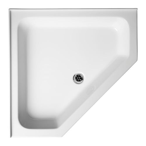 Corner shower base E7084 Ideal Standard recessed / ceramic / composite