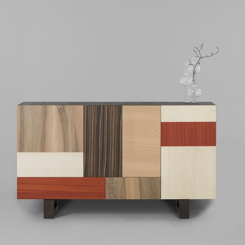 Contemporary sideboard - Fantesca - MORELATO - padouk / wood veneer / walnut