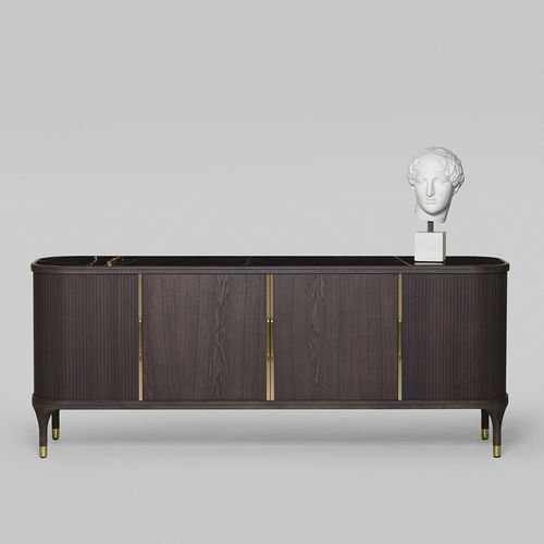 Contemporary sideboard - Joyce - MORELATO - brass / ceramic / ash