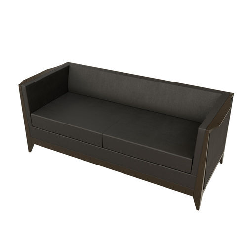 Contemporary sofa - Torino - MORELATO - fabric / leather / with armrests