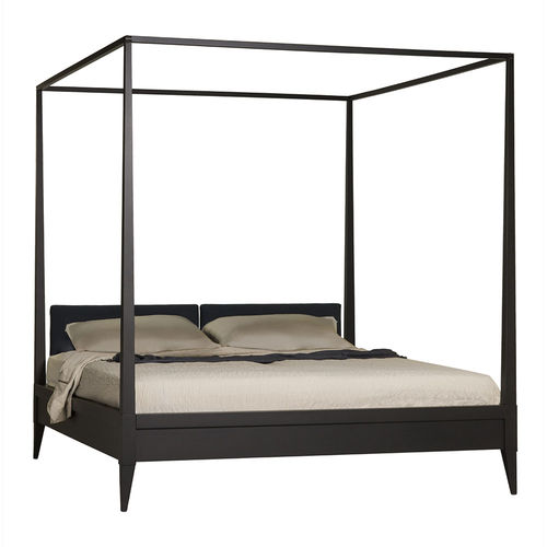 Canopy bed - Valentino - MORELATO - double / contemporary / with upholstered headboard