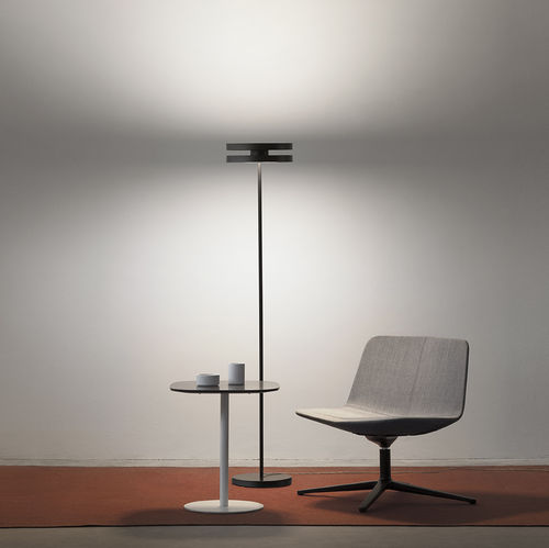 Floor-standing lamp - LED MACHINE - PRANDINA - methacrylate / opal / contemporary
