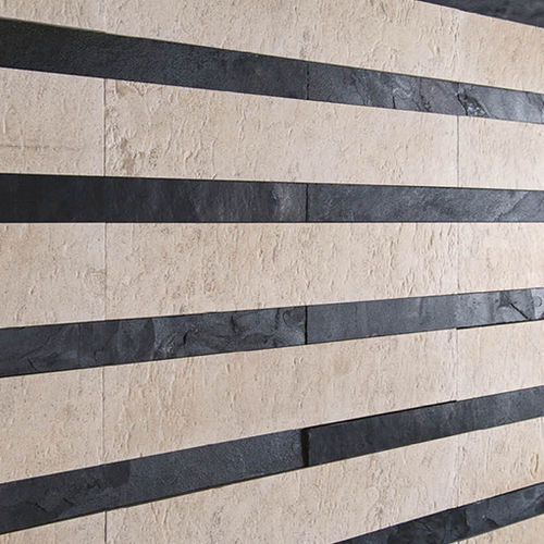 Natural stone tile - Artesia S.r.l - embossed / indoor / living room