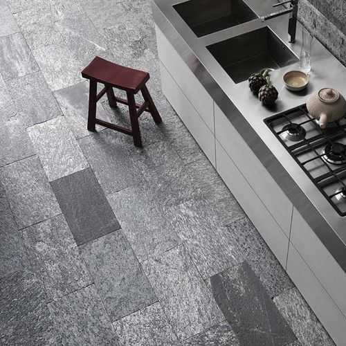 Natural stone tile - SILVER  - Artesia S.r.l - slate / quartz / matte
