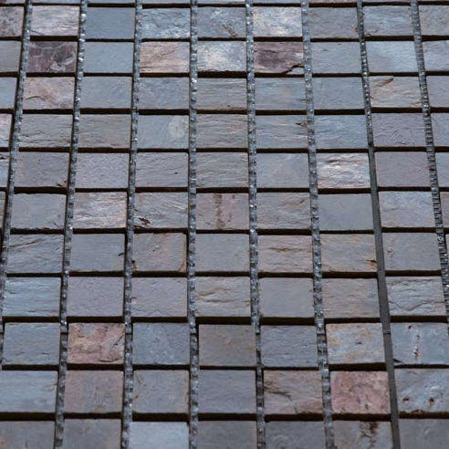 Slate mosaic tile - MULTICOLOUR - Artesia S.r.l - textured / indoor / pool