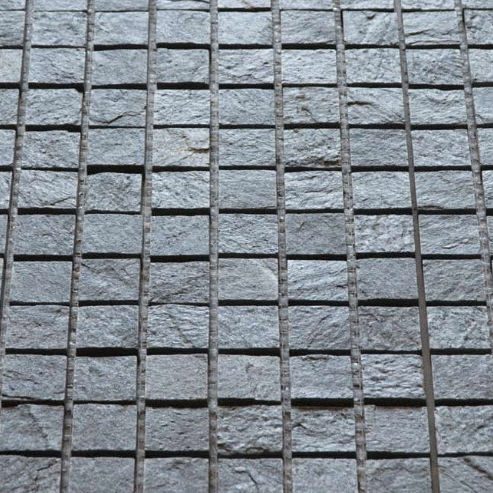 Slate mosaic tile - SILVER GREY - Artesia S.r.l - textured / indoor / outdoor