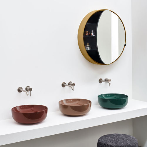 Countertop washbasin - ERA SMALL - CORALLO NINFEA SMERALDO - Ceramica ...