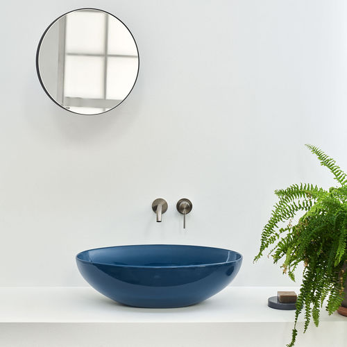 Countertop washbasin - ECO SMALL - OLTREMARE - Ceramica Cielo - ceramic / oval / without hole