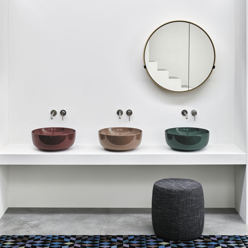 Countertop Washbasin - Era Small - Corallo Ninfea Oltremare - Ceramica 