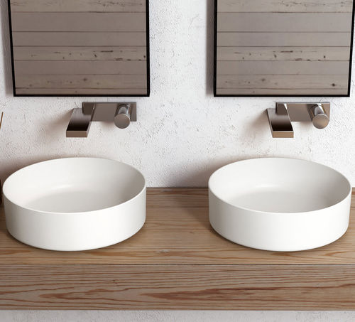 Countertop washbasin - SHUI COMFORT TALCO - Ceramica Cielo - ceramic / double / round