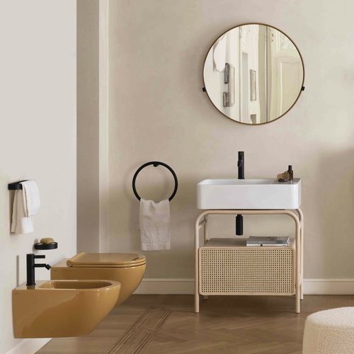 Free-standing washbasin cabinet - Marcel - Ceramica Cielo - ash / ceramic / contemporary