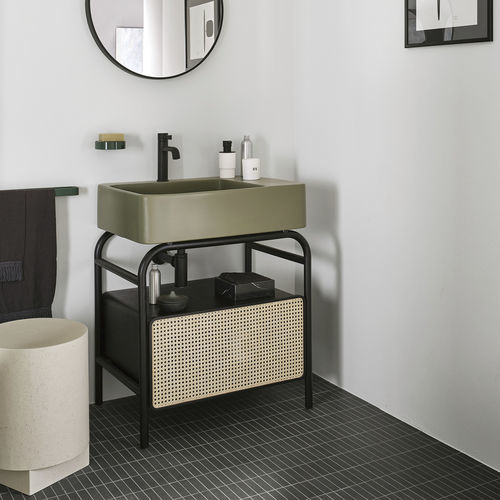 Free-standing washbasin cabinet - MARCEL - Ceramica Cielo - ash / ceramic / contemporary
