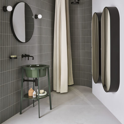 Free-standing washbasin cabinet - CATINO - ALGA - Ceramica Cielo - ceramic / painted steel / marble