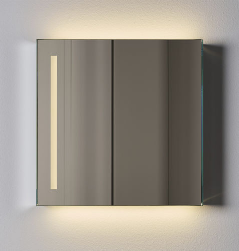 Wall-mounted mirror - Luc - Ceramica Cielo - contemporary / square / brown