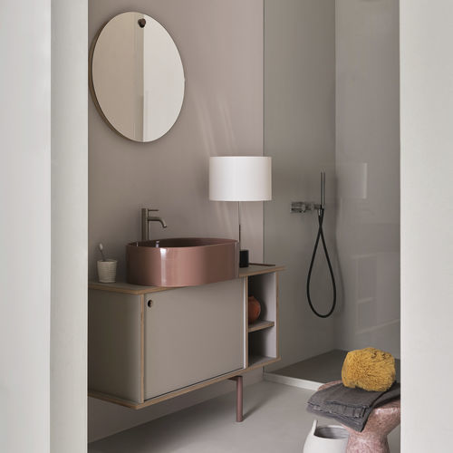 Free-standing washbasin cabinet - THEO 103 - NINFEA/JUTA - Ceramica Cielo - metal / Fenix NTM® / contemporary