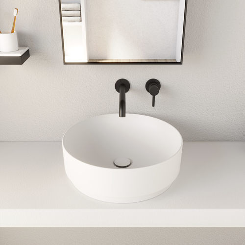 Countertop washbasin - MARE - MRLAT - TALCO - Ceramica Cielo - ceramic / matte finish / round