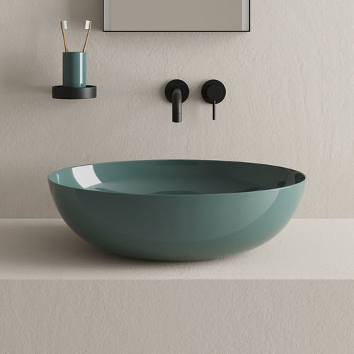 Countertop washbasin - Era - Smeraldo - Ceramica Cielo - ceramic / oval / without hole