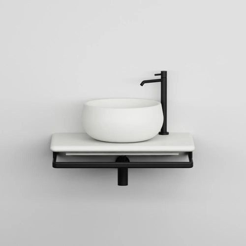 Ceramic vanity top - TESEO 75 - Ceramica Cielo - with towel rack / not specified