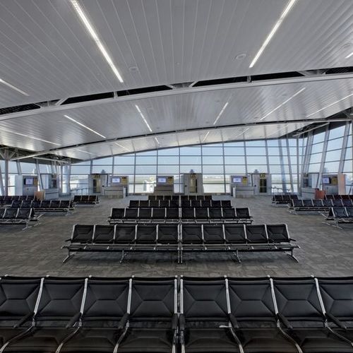 Aluminum ceiling - 300C/L - Hunter Douglas Architectural - steel / panel / for office