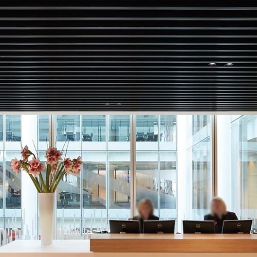Steel acoustic baffle - Tavola&trade; Straight - Hunter Douglas Architectural - ceiling / rectangular / decorative
