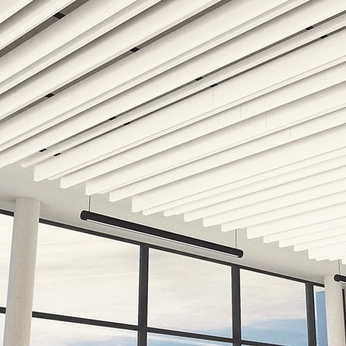 Steel acoustic baffle - Tavola&trade; Levels - Hunter Douglas Architectural - aluminium / ceiling / rectangular