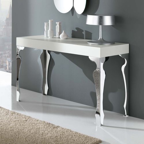 Contemporary sideboard table - LUXURY - Riflessi - wooden / steel / metal base