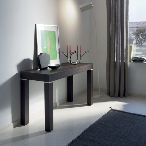 Contemporary sideboard table - PQR - Riflessi - wooden / wooden base / rectangular