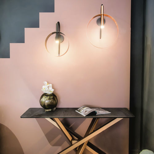 Contemporary wall light - LED LOOP A  - Riflessi - indoor / painted metal / circular