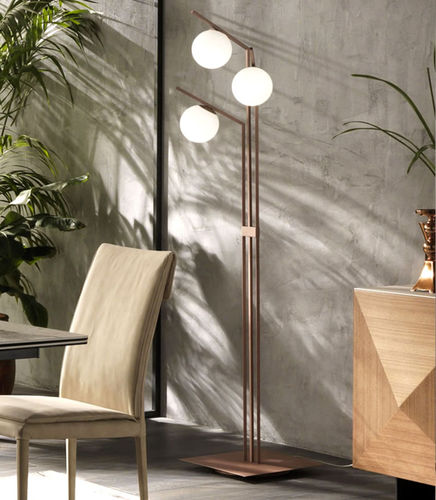 Floor-standing lamp - DODO PT  - Riflessi - painted metal / glass / contemporary