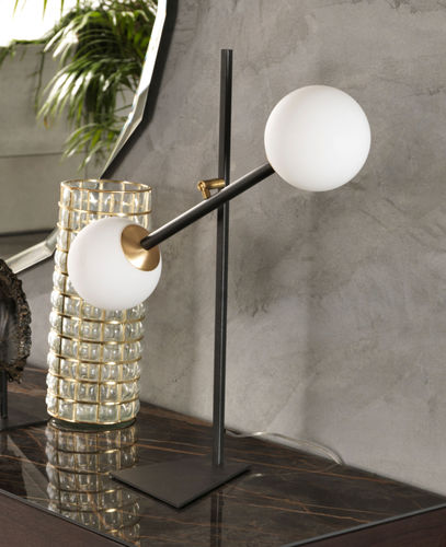 Table lamp - MERIDIAN T  - Riflessi - painted metal / glass / contemporary