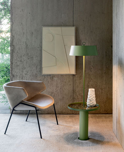 Floor-standing lamp - TOT&Ograve; PT - Riflessi - painted metal / contemporary / wireless