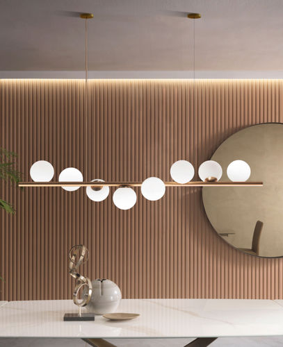 Pendant lamp - TWIST S8 - Riflessi - painted metal / glass / contemporary