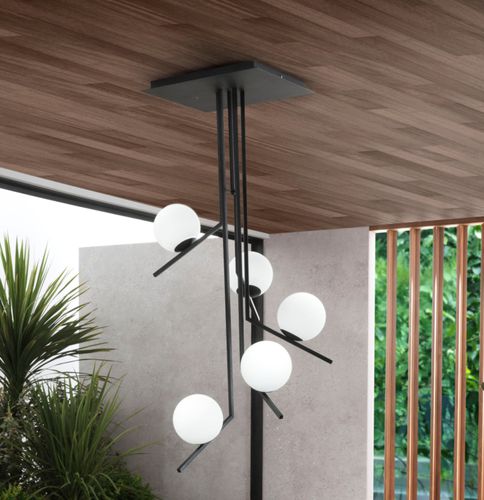 Pendant lamp - DODO S5 - Riflessi - metal / glass / contemporary