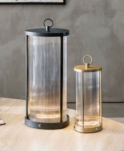 Table lamp - GIO' GIO'  - Riflessi - bedside table / aluminum / methacrylate