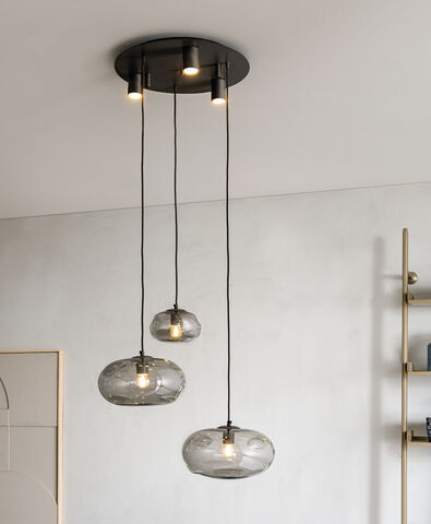 Pendant lamp - NUBOLA S3  - Riflessi - metal / glass / contemporary