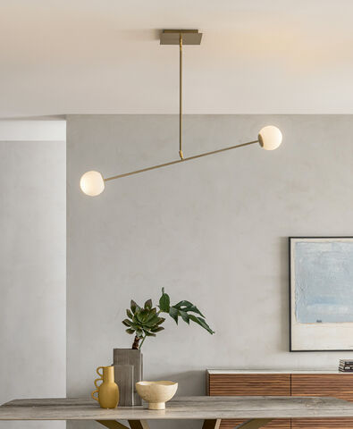 Pendant lamp - MERIDIAN S2 - Riflessi - painted metal / contemporary / corded