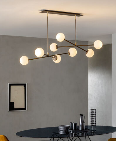 Pendant lamp - MERIDIAN S8 - Riflessi - painted metal / contemporary / corded