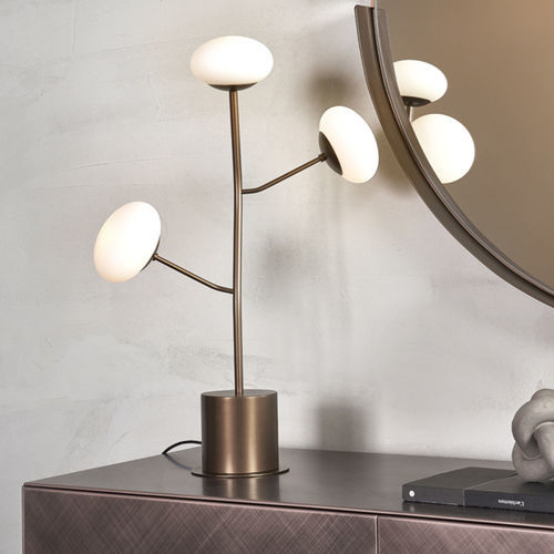 Table lamp - RAMY T - Riflessi - painted metal / glass / contemporary