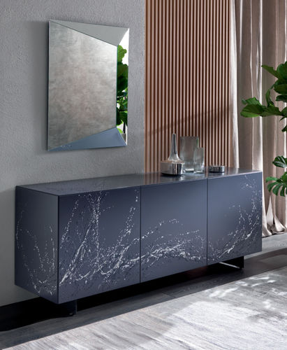 Contemporary sideboard - ESSENZIA ART - Riflessi - lacquered wood / white