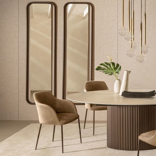 Wall-mounted mirror - IRIS  - Riflessi - contemporary / rectangular / oval