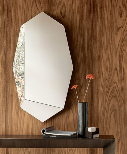 Wall-mounted mirror - PRISMA  - Riflessi - contemporary / octagonal / bronze look
