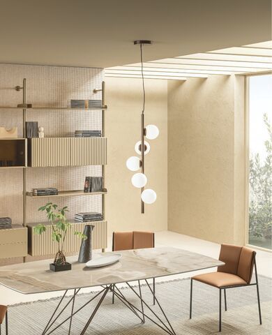 Pendant lamp - TWIST SV5 - Riflessi - painted metal / glass / contemporary