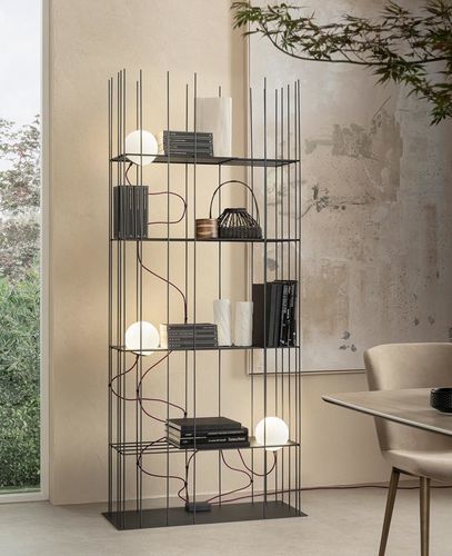 Contemporary ceiling light - IRON - Riflessi - linear / sculptural / geometric
