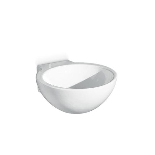 Wall-mounted washbasin - L222 - A. e T. ITALIA - ceramic / round / without hole
