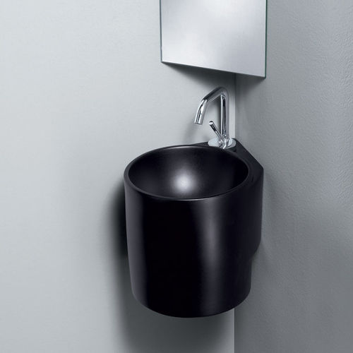 Wall-mounted hand basin - L315 - A. e T. ITALIA - round / ceramic