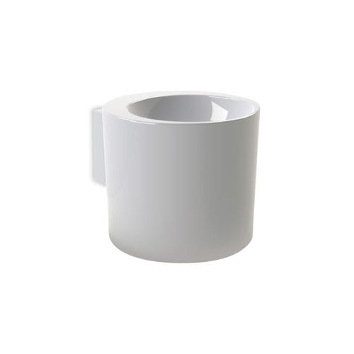 Wall-mounted washbasin - L102 - A. e T. ITALIA - ceramic / round / without hole