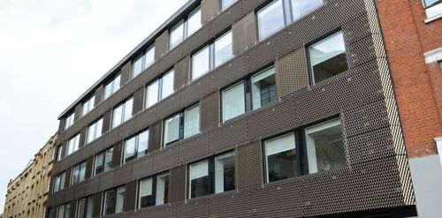 Metal metal mesh - GREAT SUTTON STREET - James & Taylor - for curtain wall / cladding / expanded