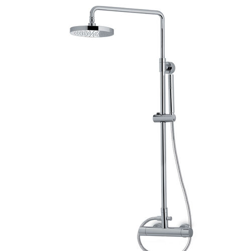 Thermostatic shower column - 476 - NEWFORM - outdoor / stainless steel / wall-mounted
